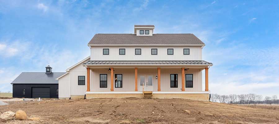 Farmhouse style custom home